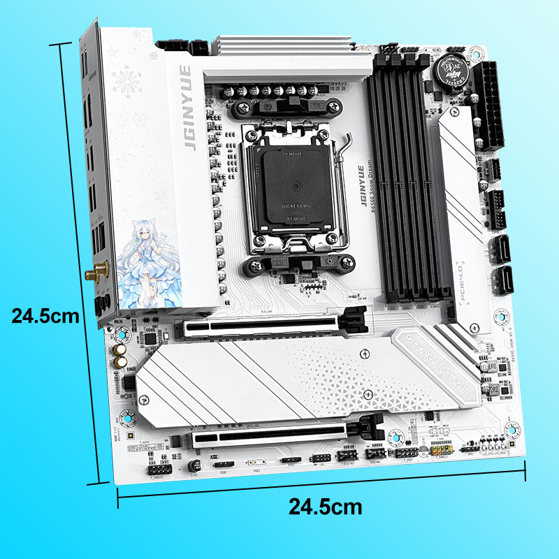 JGINYUE B650E Snow Dream AM5 M - đánh giá và giá Am5 Micro Atx Pcie 5.0 Motherboard